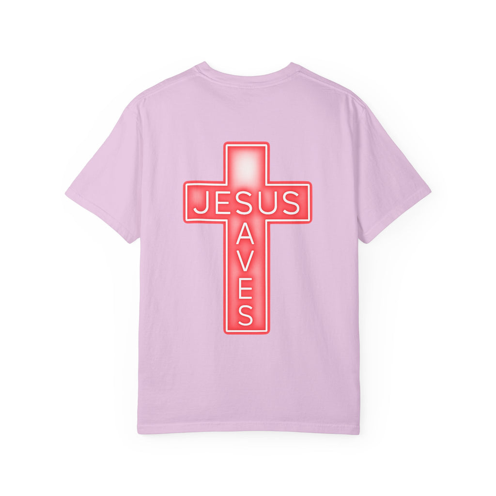 Neon Jesus Saves T-Shirt