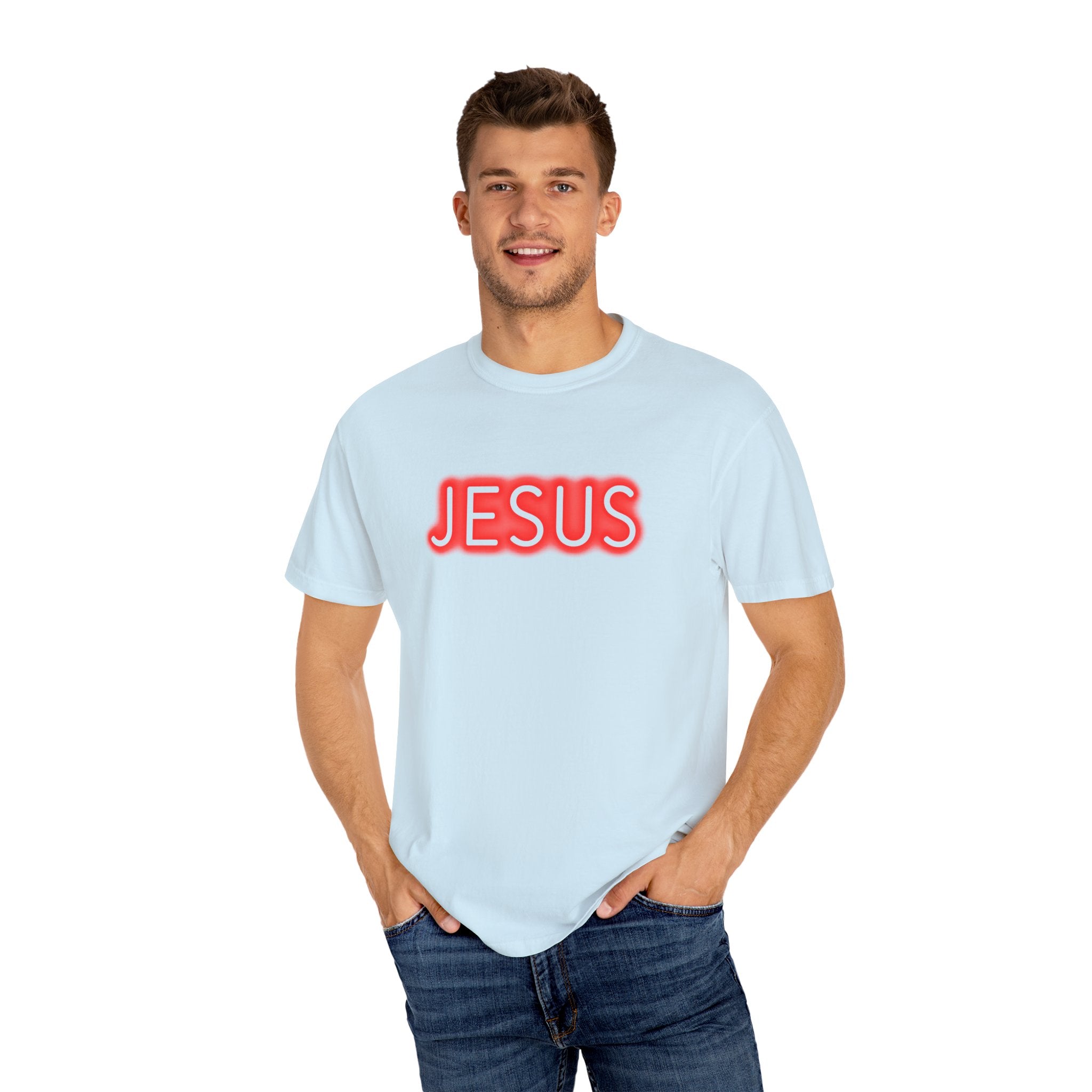 Neon Jesus Saves T-Shirt
