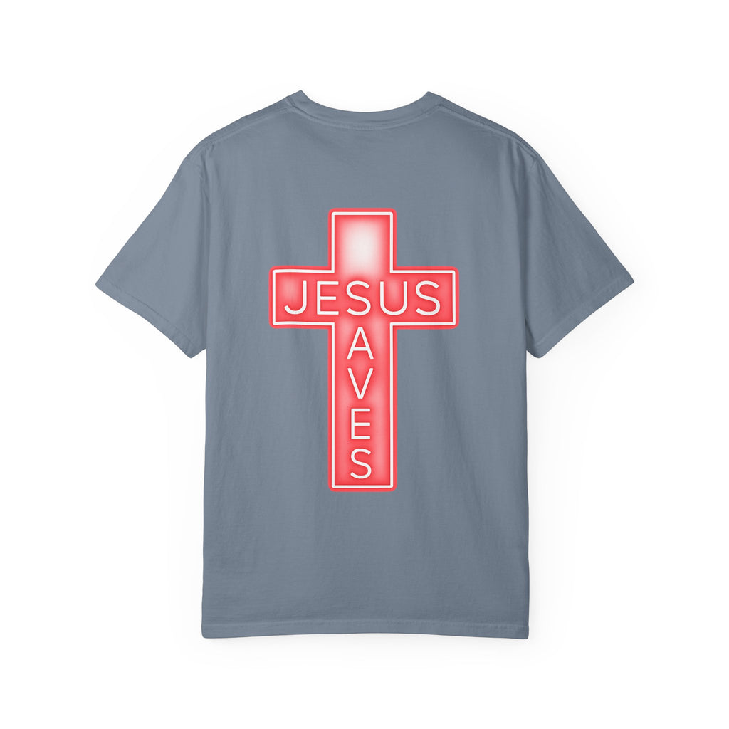 Neon Jesus Saves T-Shirt