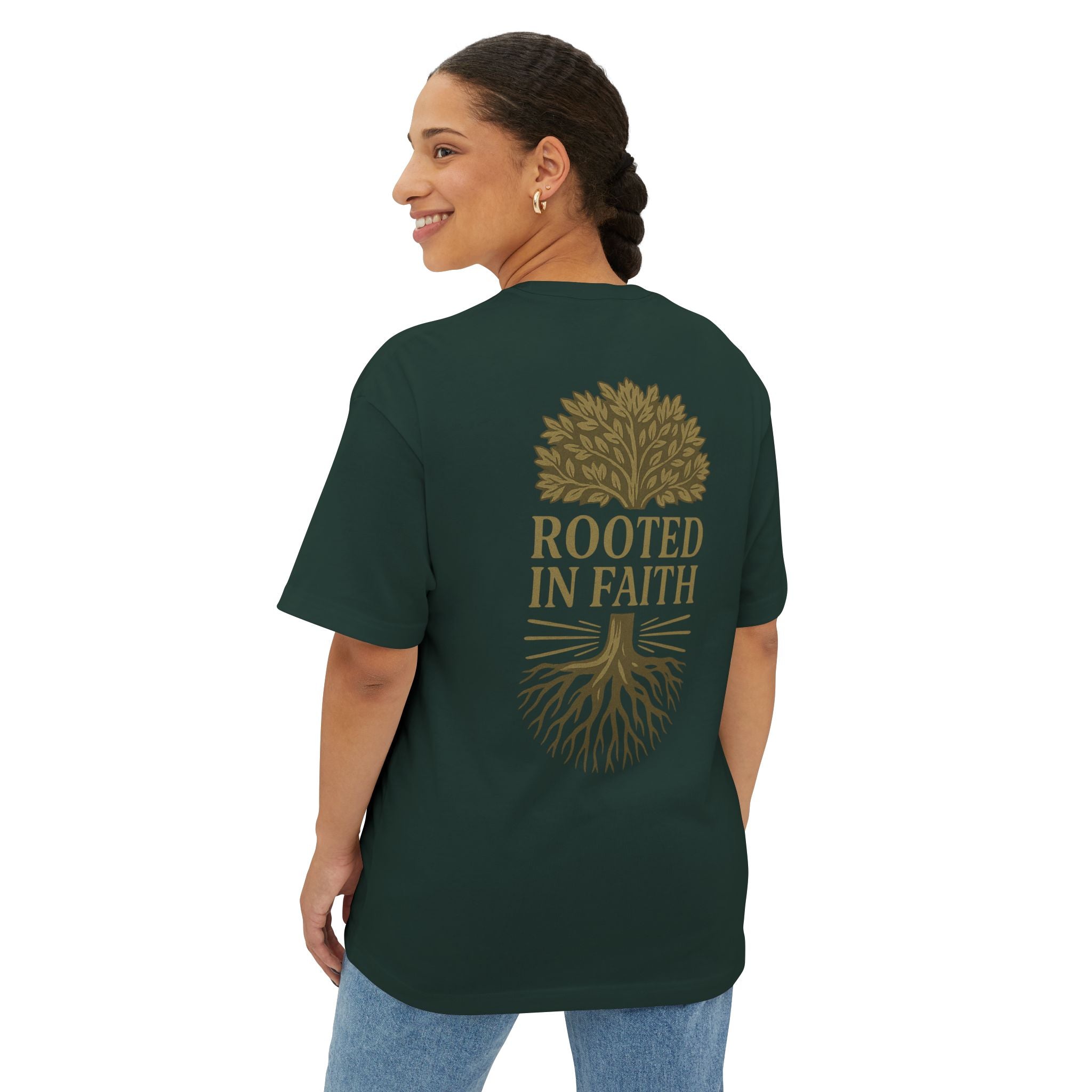 Rooted in Faith Oversized Tee