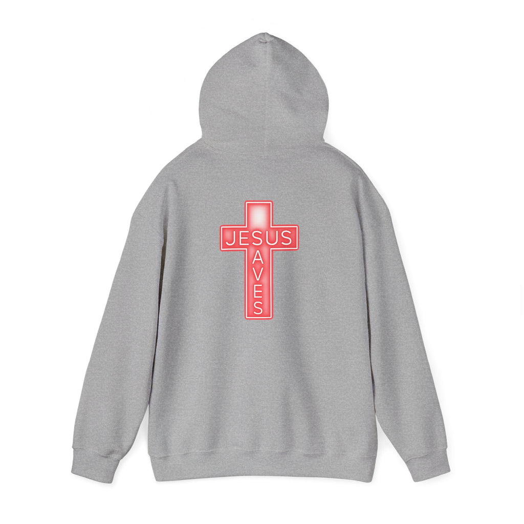 Neon Jesus Saves Hoodie