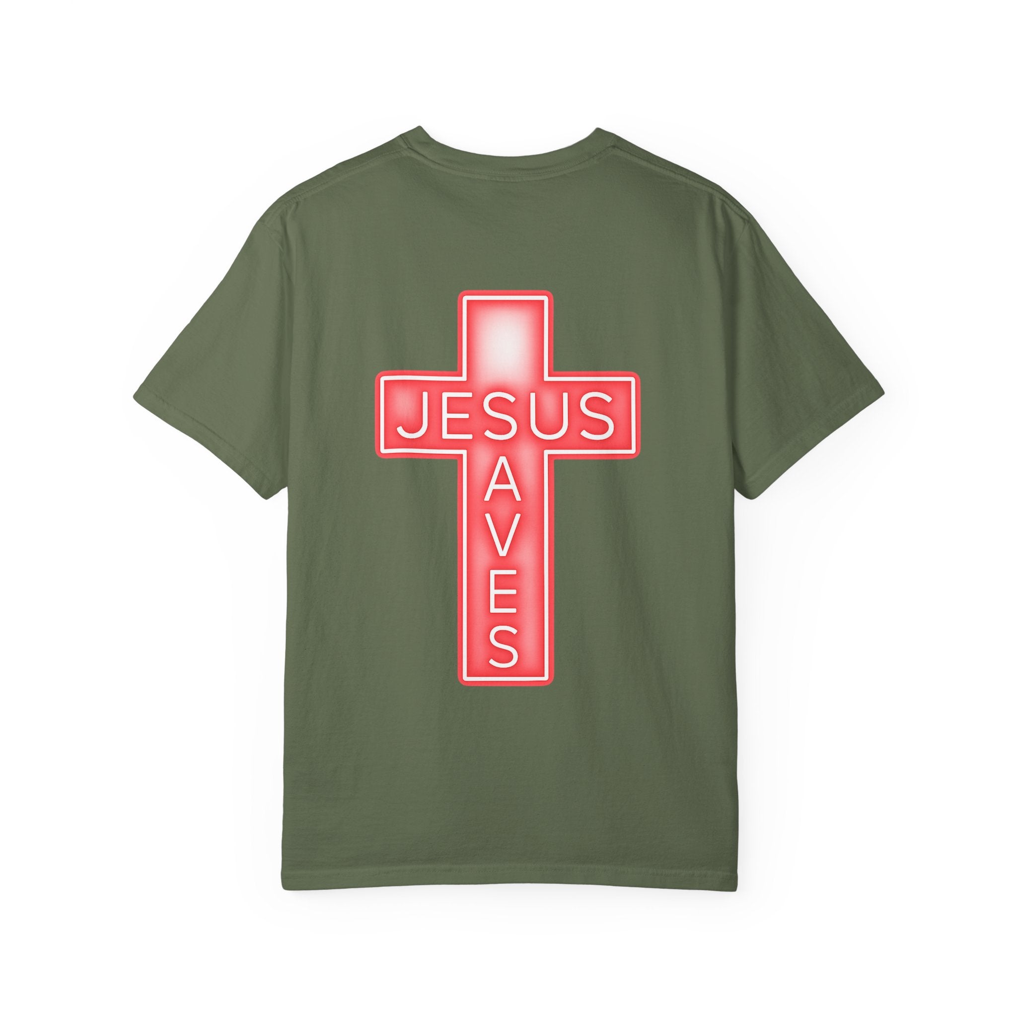 Neon Jesus Saves T-Shirt