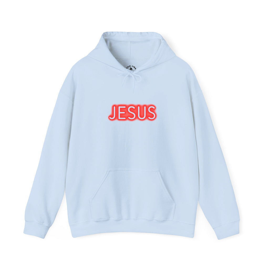 Neon Jesus Saves Hoodie