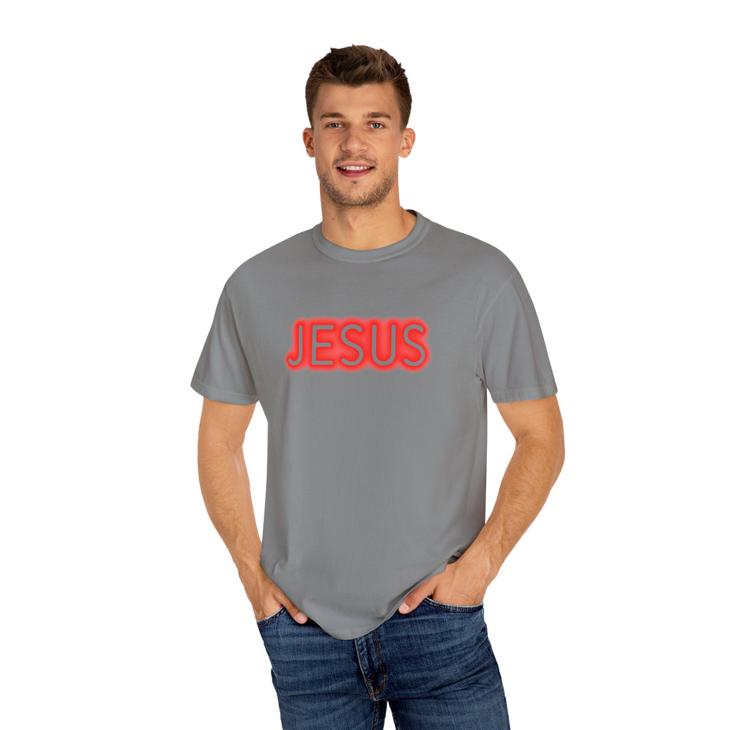 Neon Jesus Saves T-Shirt