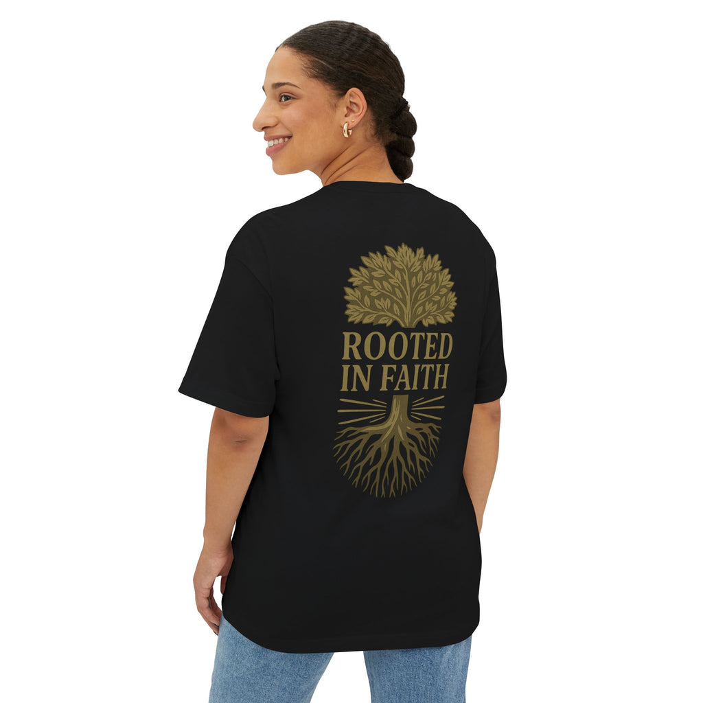 Rooted in Faith Oversized Tee