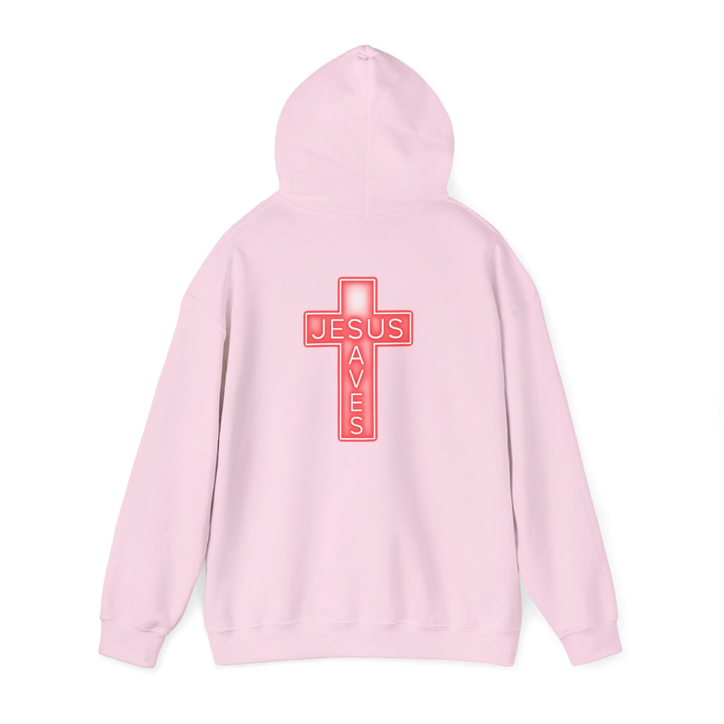 Neon Jesus Saves Hoodie