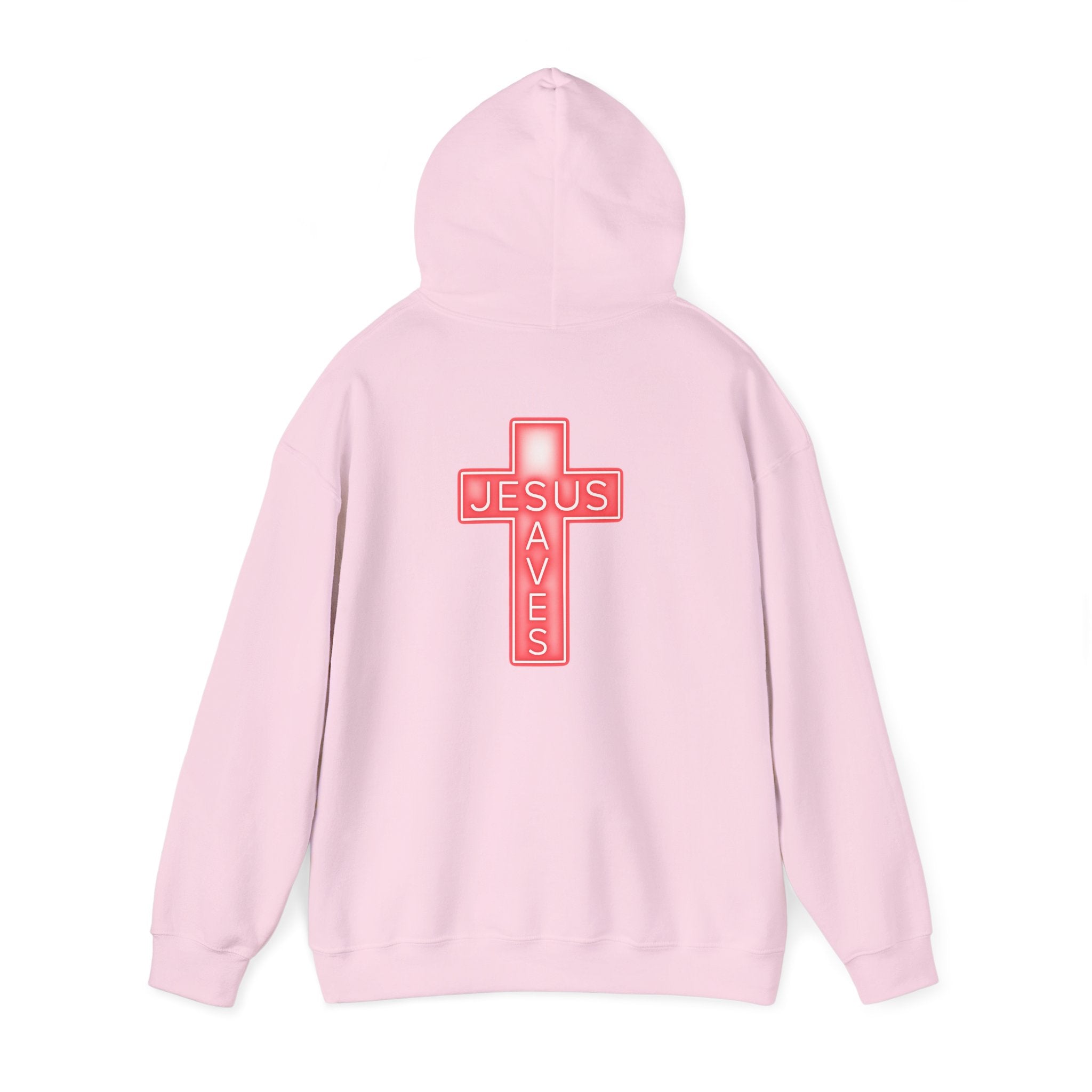 Neon Jesus Saves Hoodie