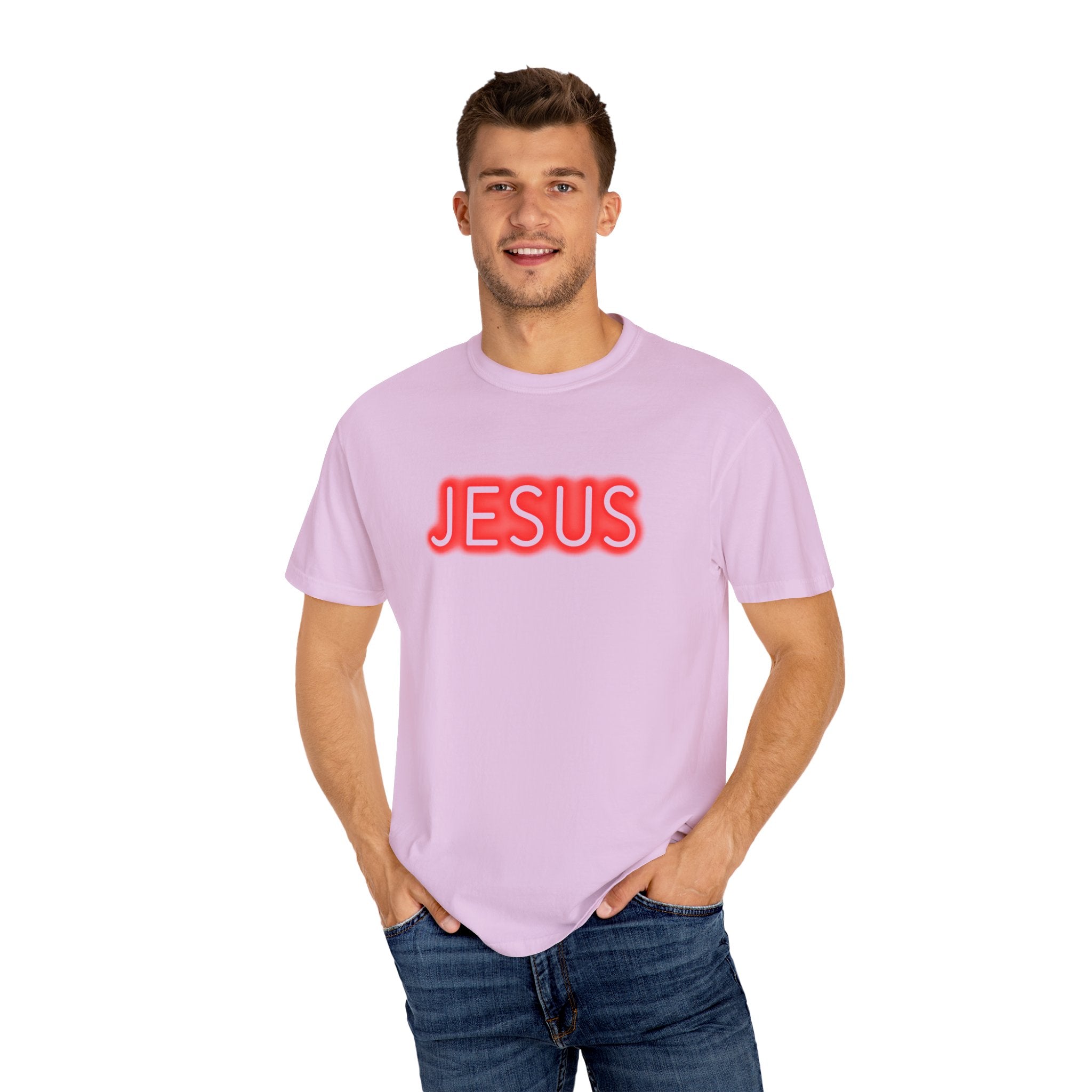 Neon Jesus Saves T-Shirt