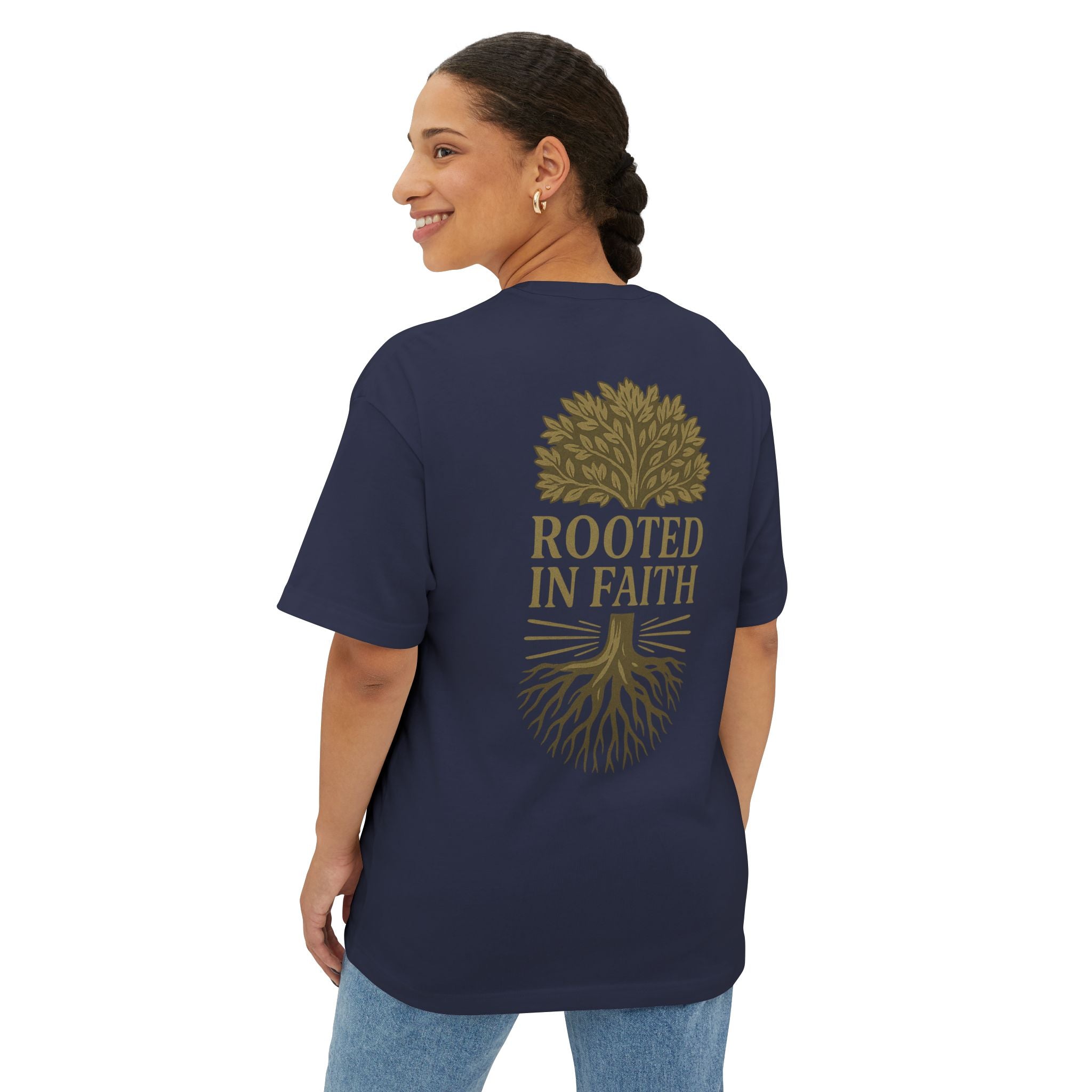 Rooted in Faith Oversized Tee