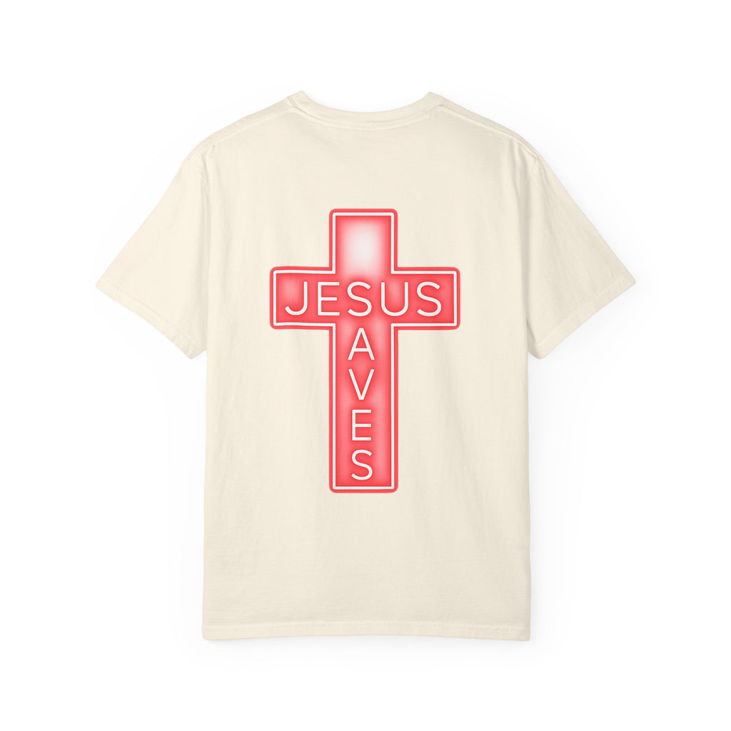 Neon Jesus Saves T-Shirt
