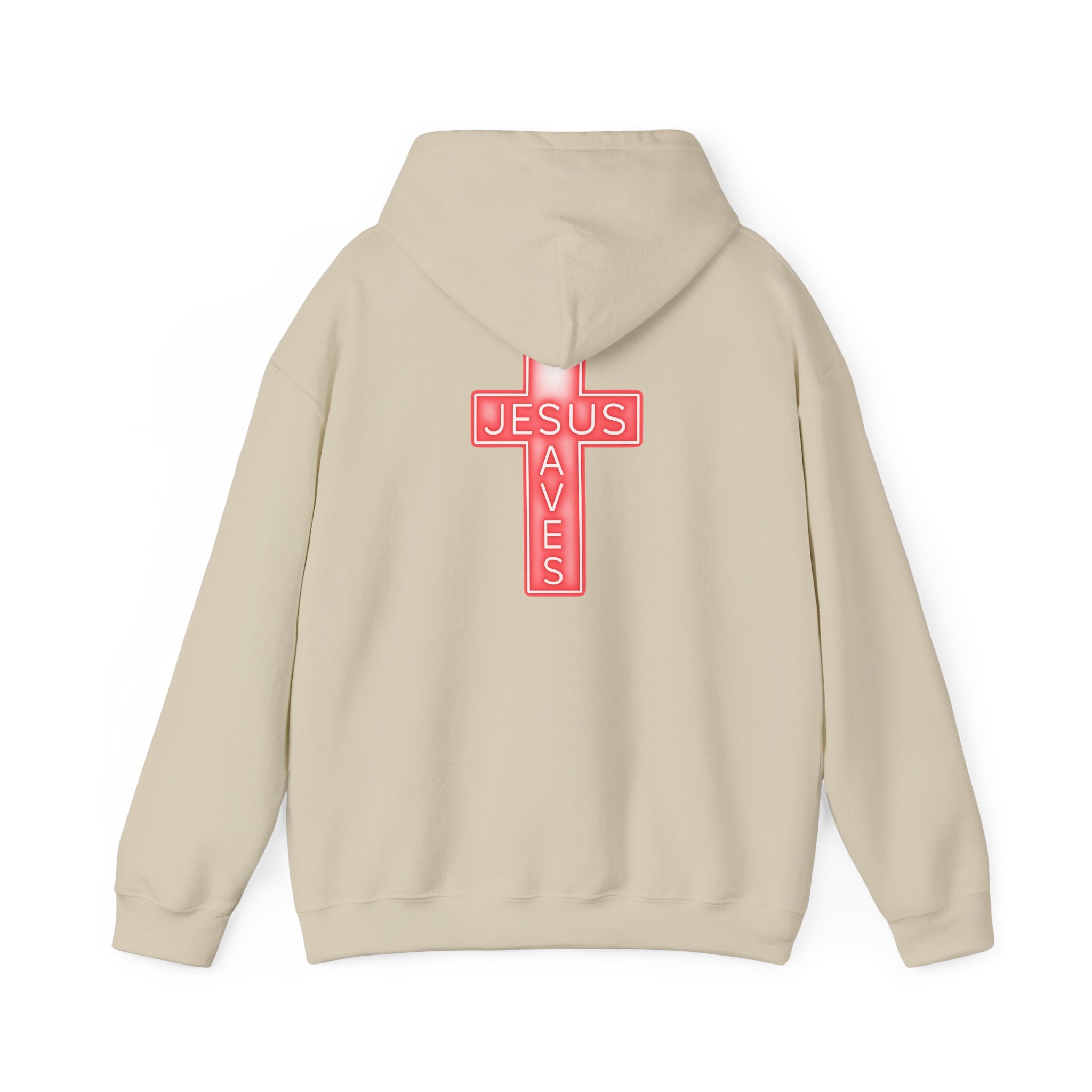 Neon Jesus Saves Hoodie