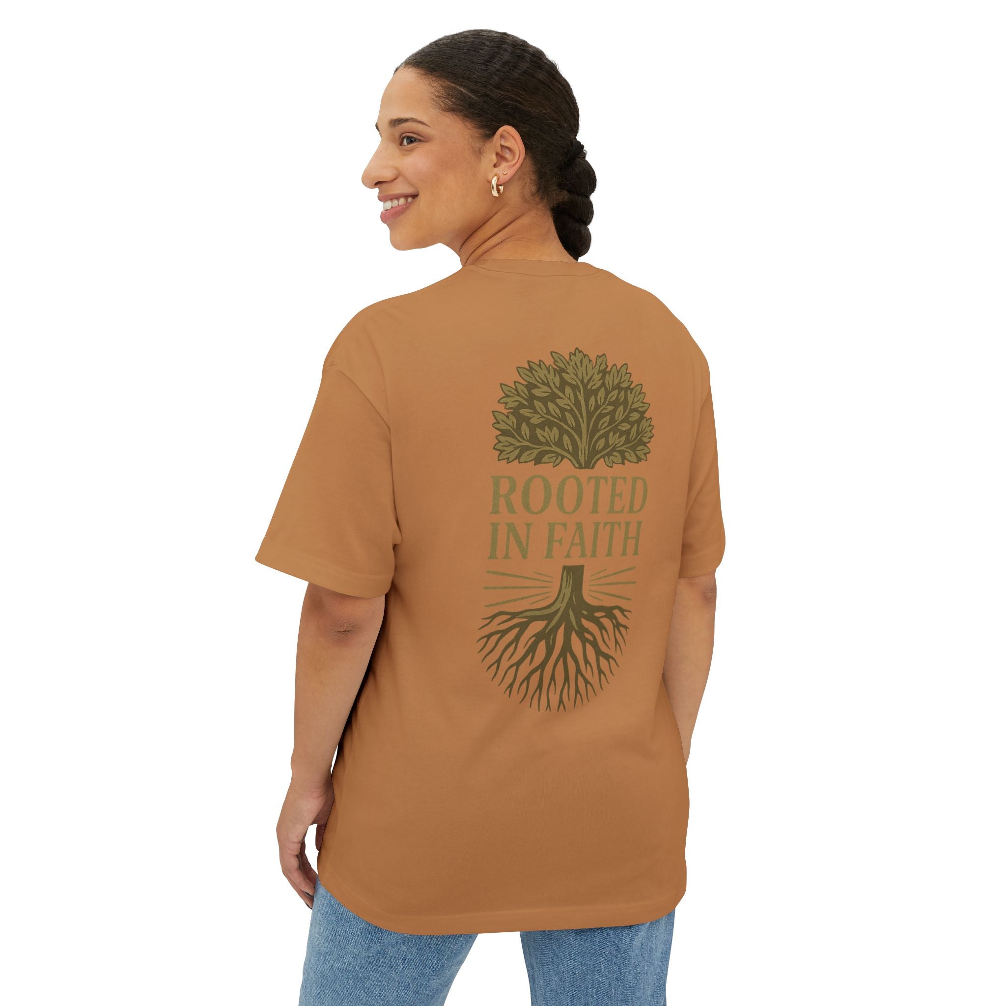 Rooted in Faith Oversized Tee