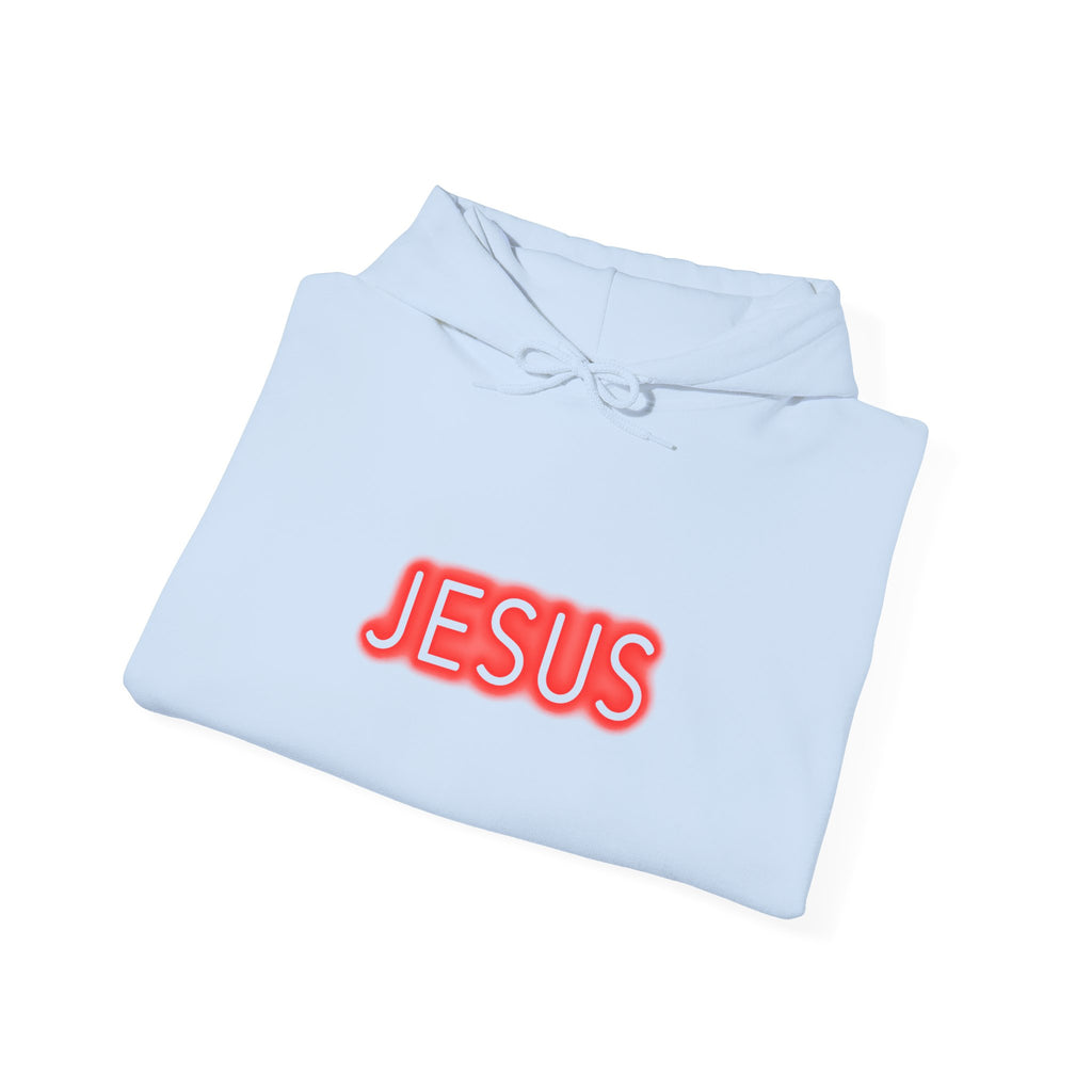 Neon Jesus Saves Hoodie