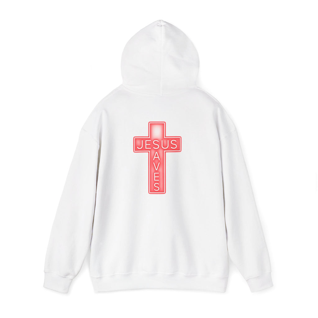 Neon Jesus Saves Hoodie