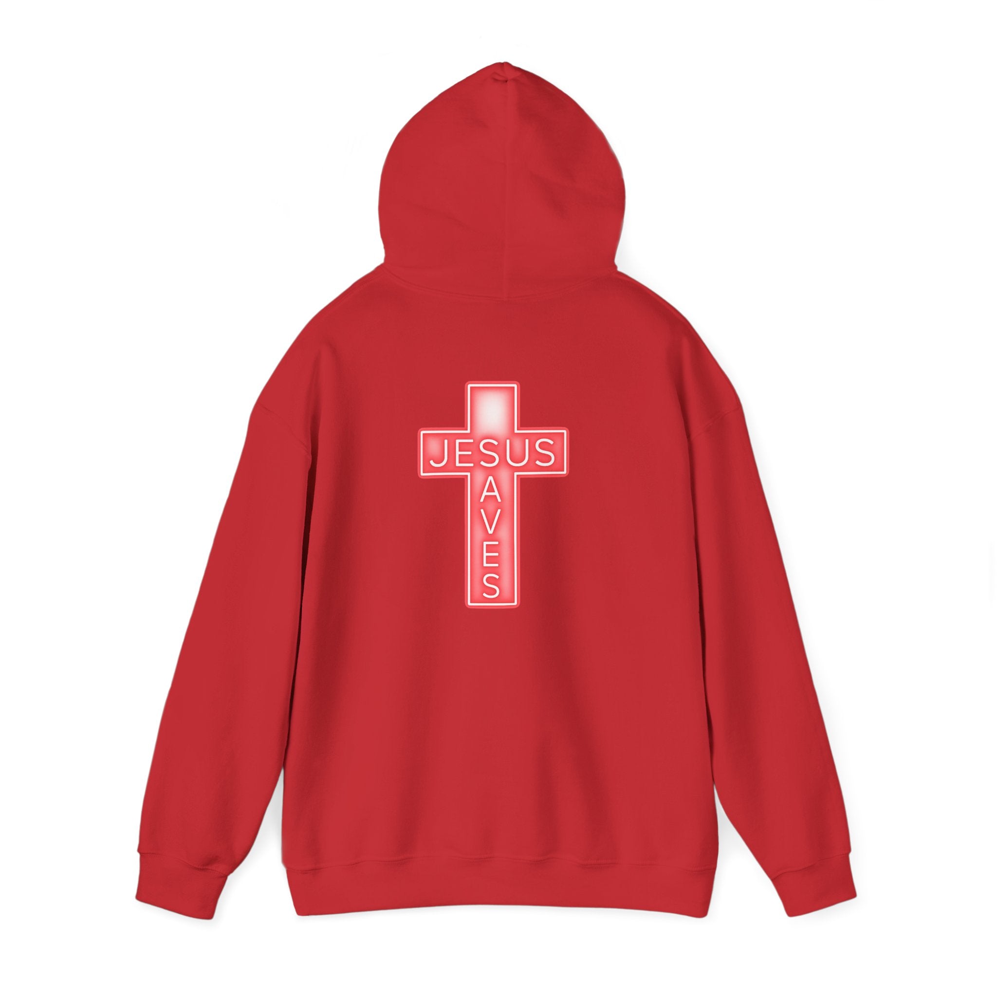 Neon Jesus Saves Hoodie