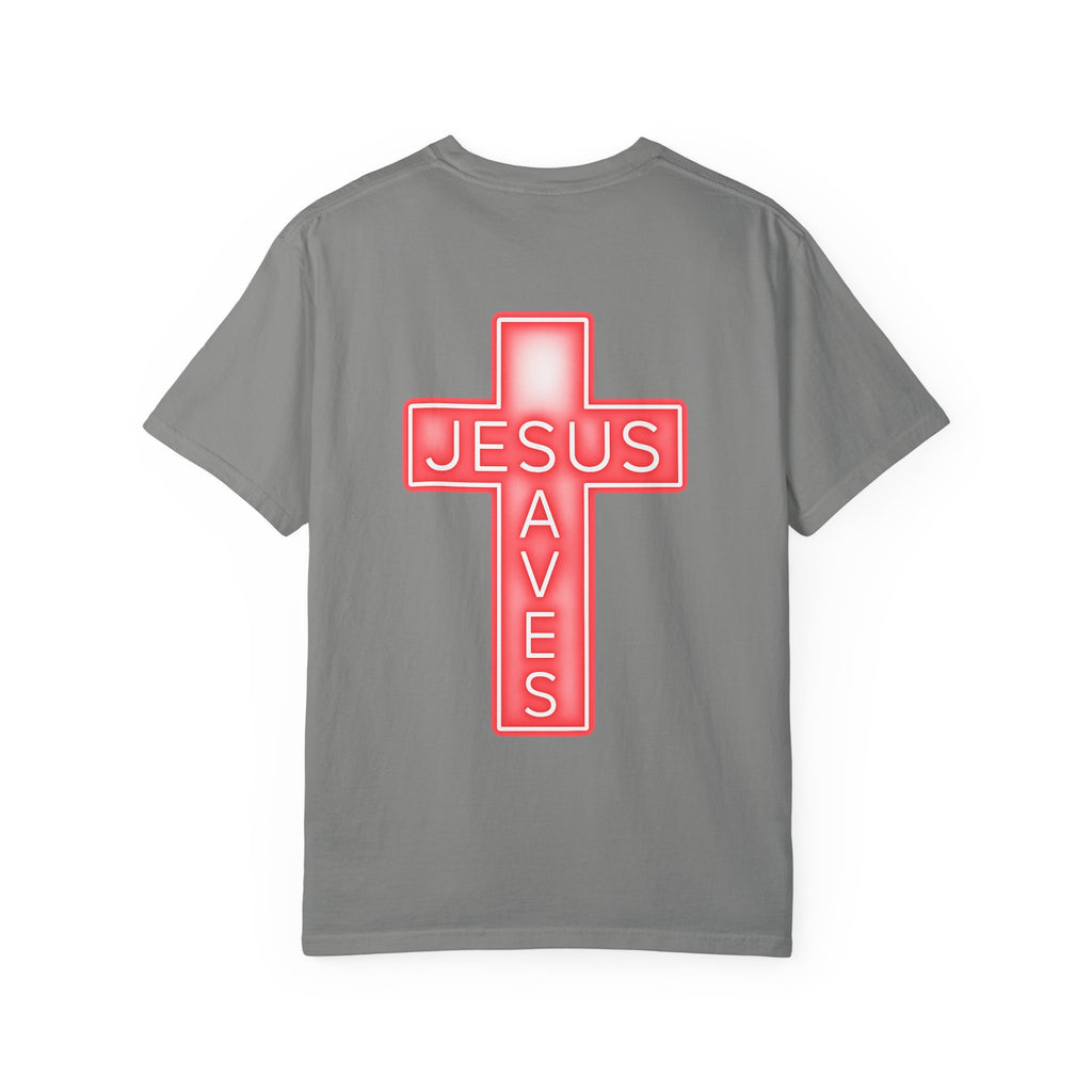 Neon Jesus Saves T-Shirt