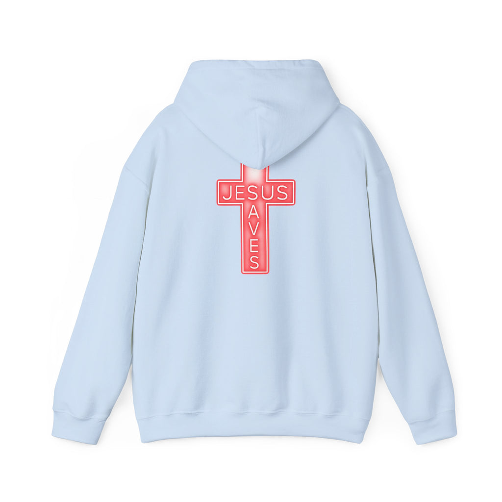 Neon Jesus Saves Hoodie