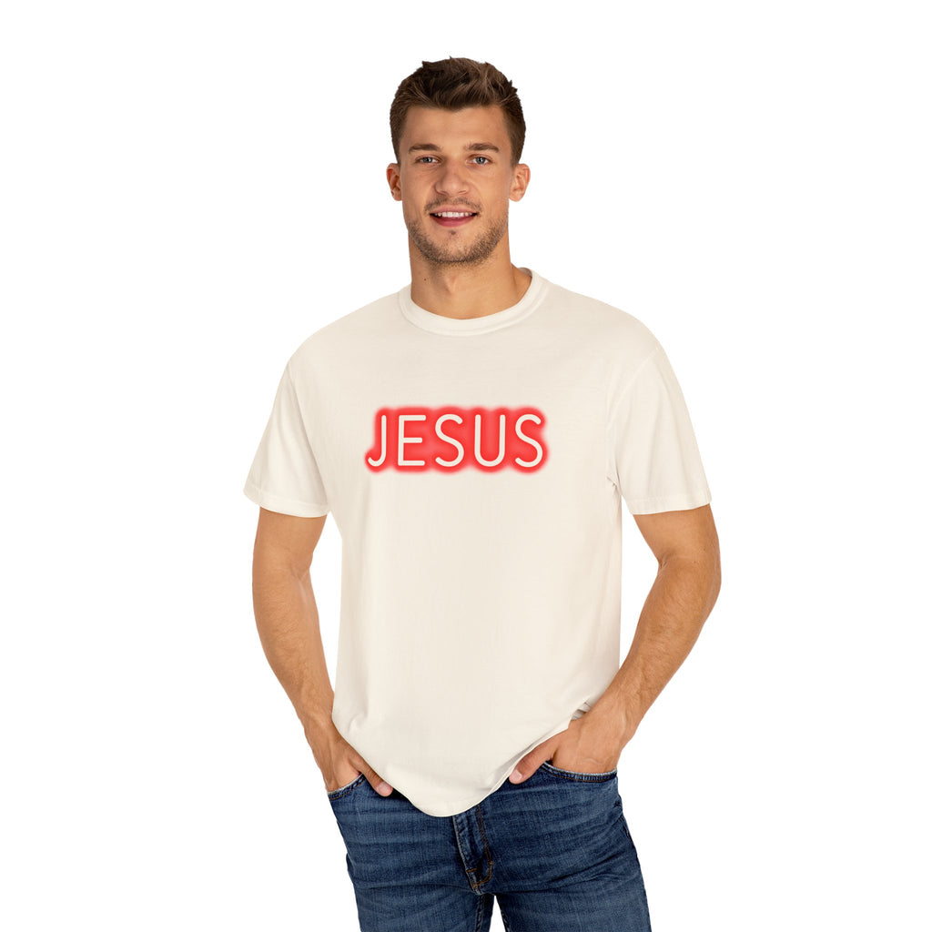 Neon Jesus Saves T-Shirt