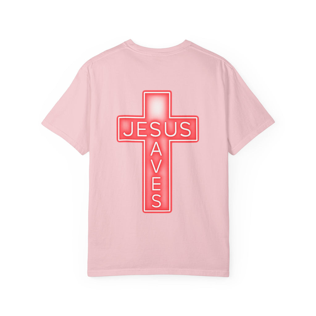 Neon Jesus Saves T-Shirt