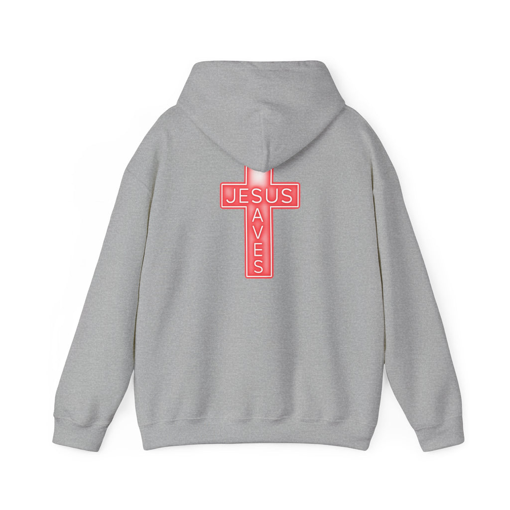 Neon Jesus Saves Hoodie