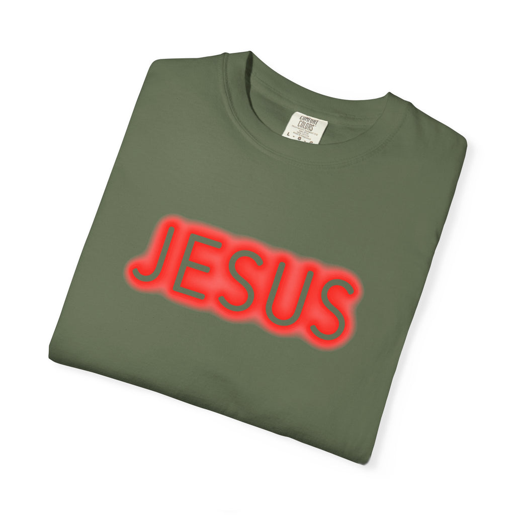 Neon Jesus Saves T-Shirt