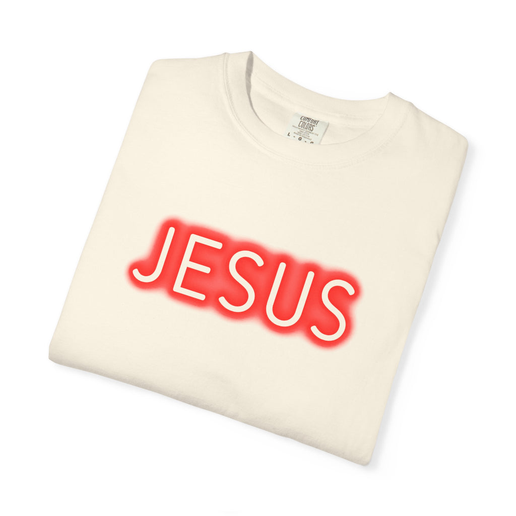 Neon Jesus Saves T-Shirt