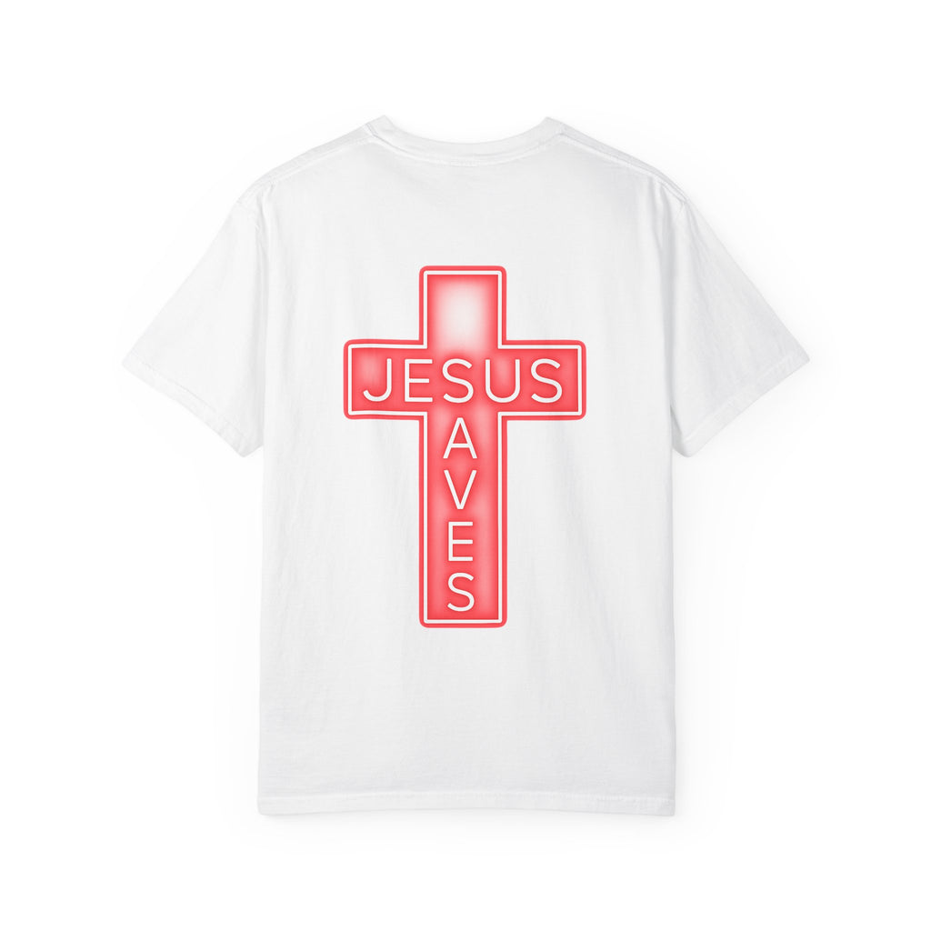 Neon Jesus Saves T-Shirt