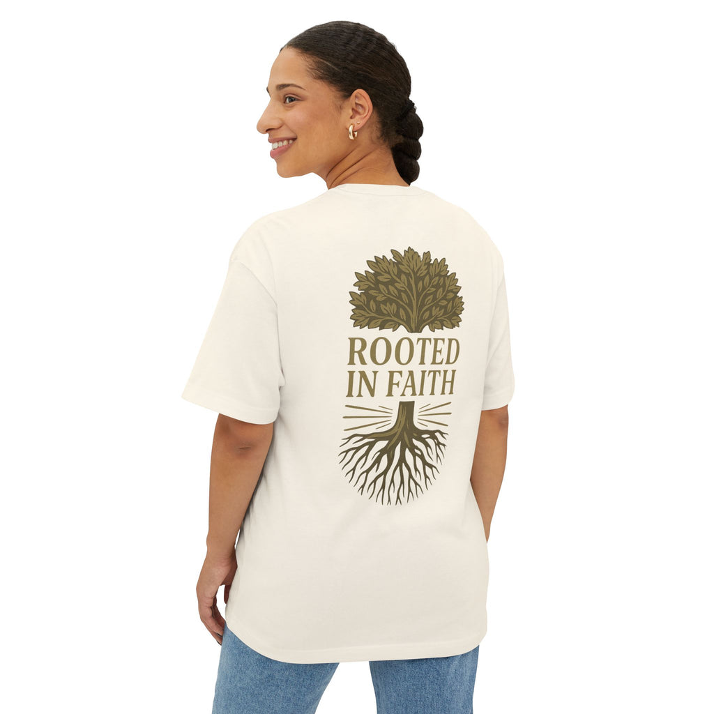 Rooted in Faith Oversized Tee