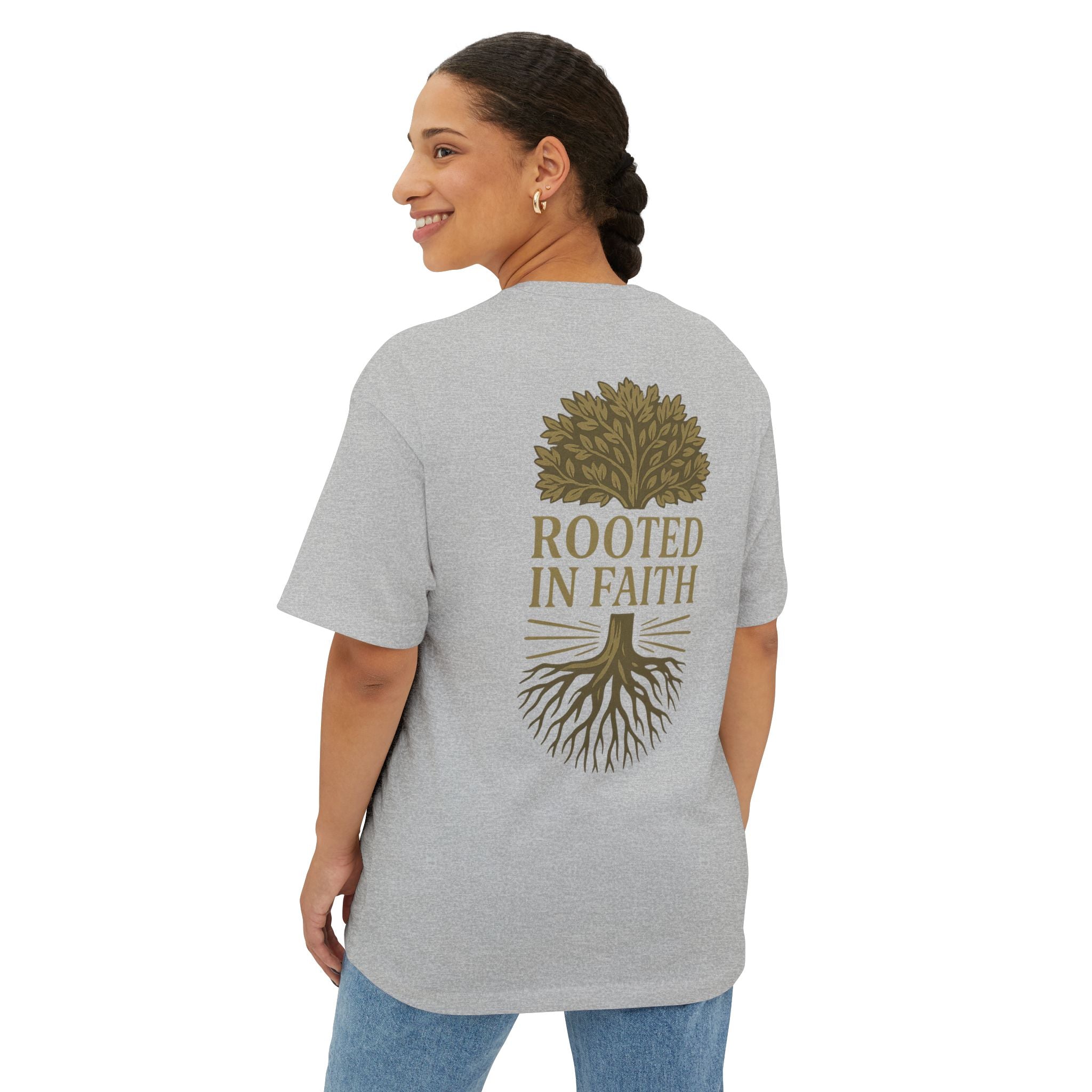 Rooted in Faith Oversized Tee