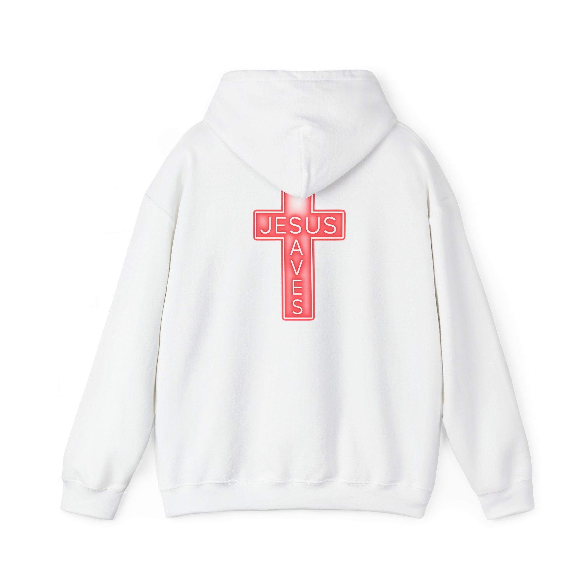 Neon Jesus Saves Hoodie